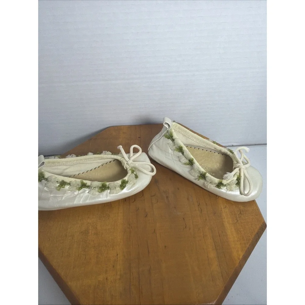 Bear Lerinia Baby Ballet Shoes Newborn Leather‎ Handmade USA Christening